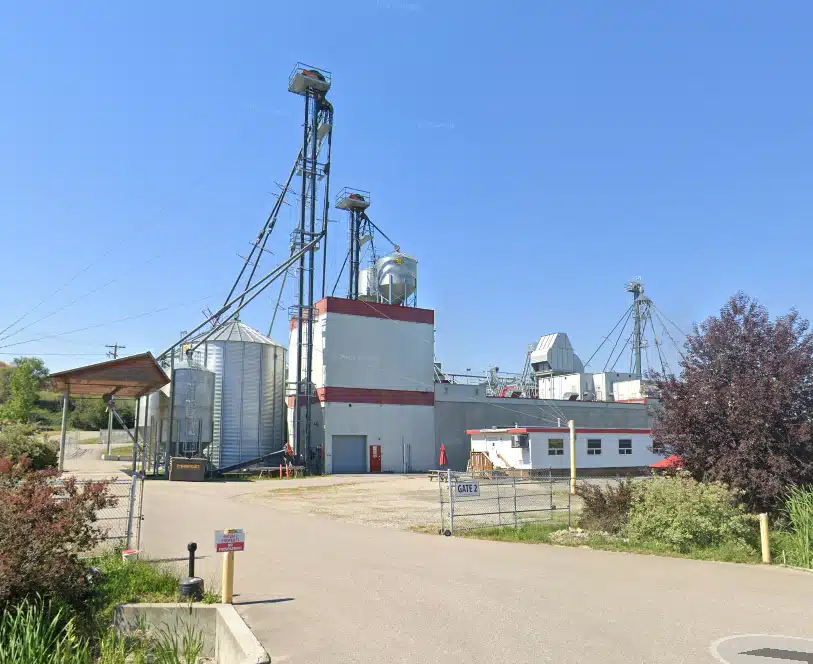 The outside of Gambrinus Malting's Plant